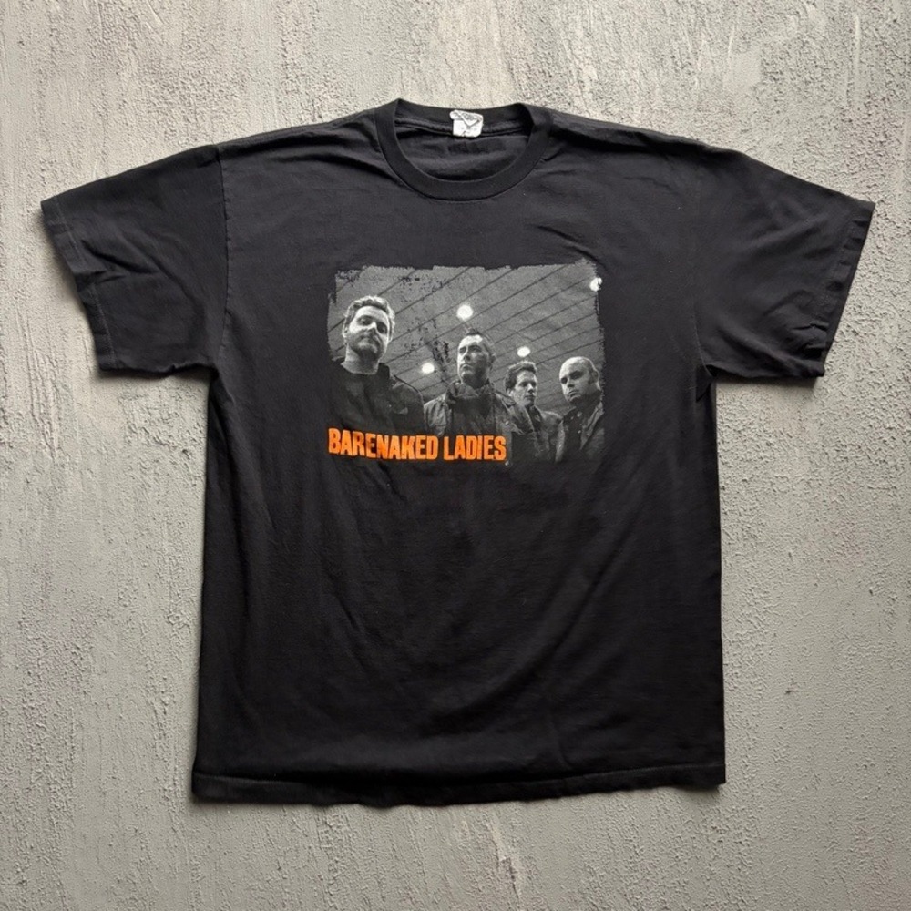 Vintage Barenaked Ladies Shirt Large Black 2000s Band Tee